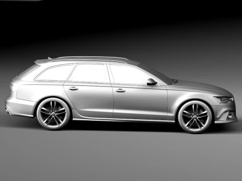 Audi RS6 Avant 2014 3D Model