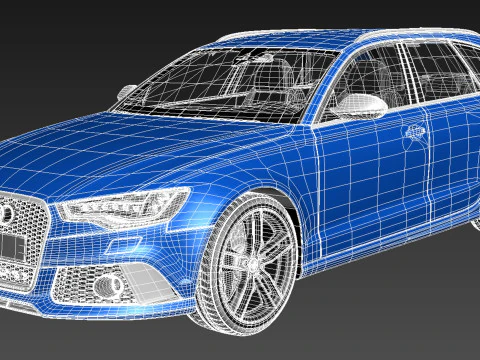 Audi RS6 Avant 2014 3D Model