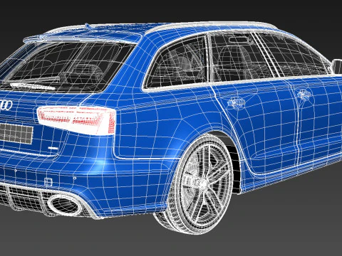 Audi RS6 Avant 2014 3D Model