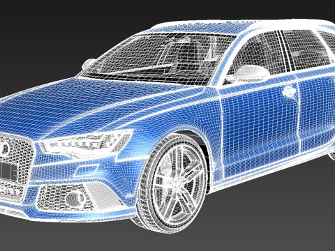 Audi RS6 Avant 2014 3D Model