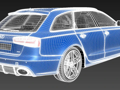 Audi RS6 Avant 2014 3D Model