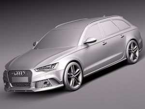Audi RS6 Avant 2014 3D Модель