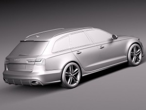 Audi RS6 Avant 2014 3D Модель