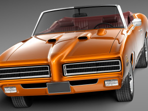 Pontiac GTO 1969 Convertible Modèle 3D