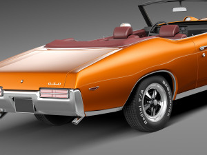 Pontiac GTO 1969 Convertible Modèle 3D