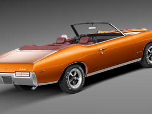 Pontiac GTO 1969 Convertible Modèle 3D