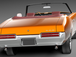 Pontiac GTO 1969 Convertible Modèle 3D