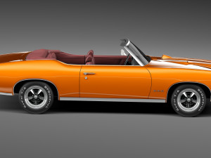 Pontiac GTO 1969 Convertible Modèle 3D