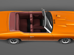 Pontiac GTO 1969 Convertible Modèle 3D