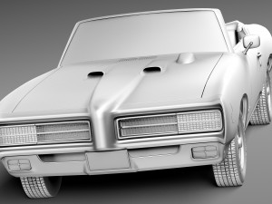 Pontiac GTO 1969 Convertible Modèle 3D
