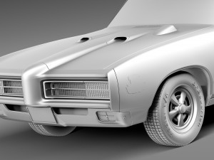 Pontiac GTO 1969 Convertible Modèle 3D