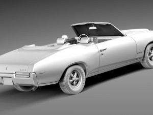 Pontiac GTO 1969 Convertible Modèle 3D