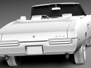 Pontiac GTO 1969 Convertible Modèle 3D