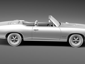 Pontiac GTO 1969 Convertible Modèle 3D