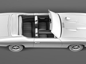 Pontiac GTO 1969 Convertible Modèle 3D