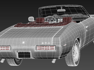 Pontiac GTO 1969 Convertible Modèle 3D