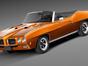 Pontiac GTO 1970 Convertible 3D Model