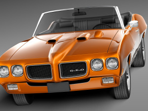 Pontiac GTO 1970 Convertible Model 3D