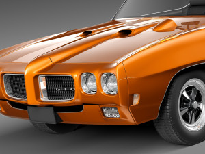 Pontiac GTO 1970 Convertible Model 3D