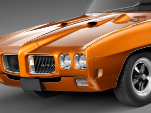 Pontiac GTO 1970 Convertible 3D Model