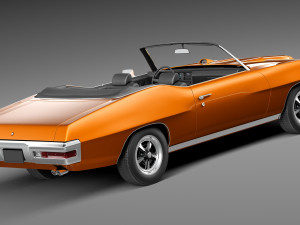 Pontiac GTO 1970 Convertible Model 3D