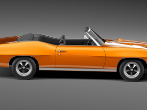 Pontiac GTO 1970 Convertible Model 3D