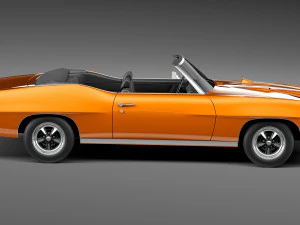 Pontiac GTO 1970 Convertible 3D Model