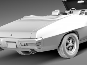 Pontiac GTO 1970 Convertible Model 3D