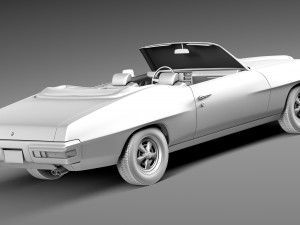 Pontiac GTO 1970 Convertible Model 3D