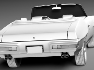 Pontiac GTO 1970 Convertible Model 3D