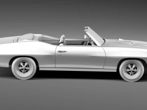 Pontiac GTO 1970 Convertible 3D Model