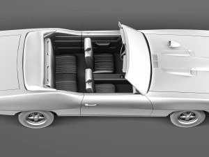 Pontiac GTO 1970 Convertible 3D Model