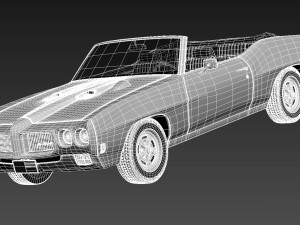Pontiac GTO 1970 Convertible Model 3D