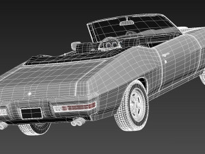 Pontiac GTO 1970 Convertible Model 3D