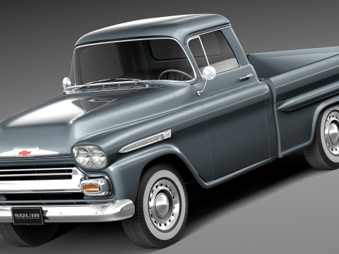 Chevrolet Apache Pickup 1958 Modelo 3D