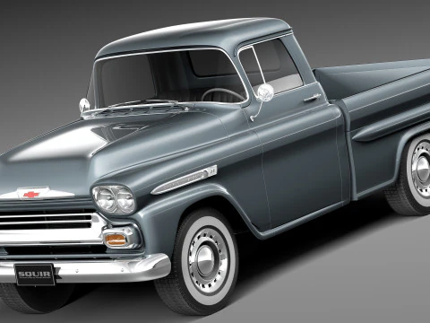 Chevrolet Apache Pickup 1958 3D Model