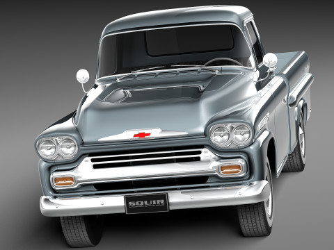 Chevrolet Apache Pickup 1958 3D 模型