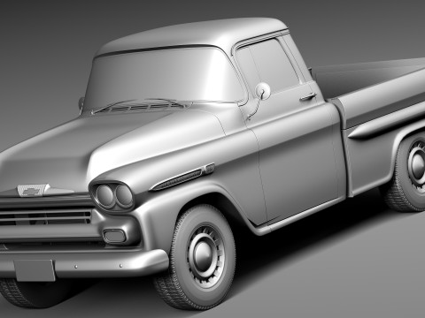 Chevrolet Apache Pickup 1958 3D 模型