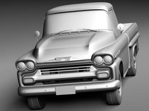 Chevrolet Apache Pickup 1958 3D 模型