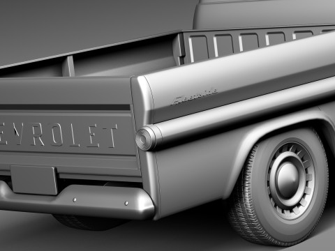 Chevrolet Apache Pickup 1958 3D 模型