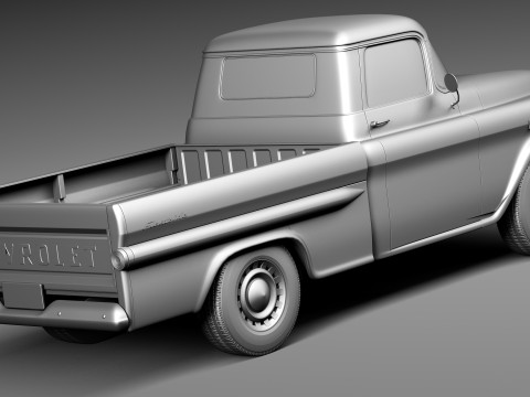 Chevrolet Apache Pickup 1958 3D 模型