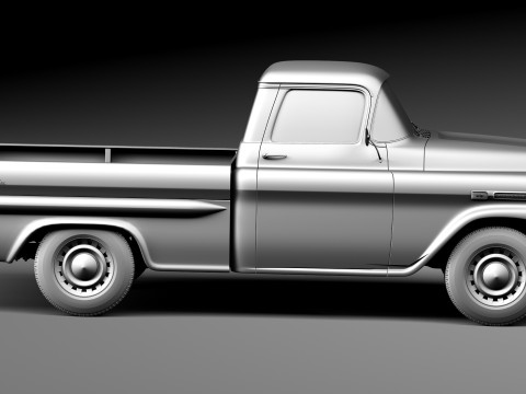 Chevrolet Apache Pickup 1958 3D 模型