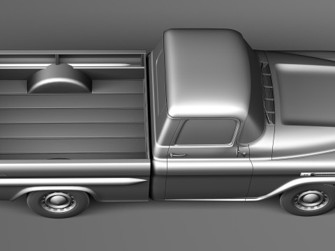 Chevrolet Apache Pickup 1958 3D 模型