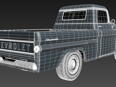 Chevrolet Apache Pickup 1958 3D 模型