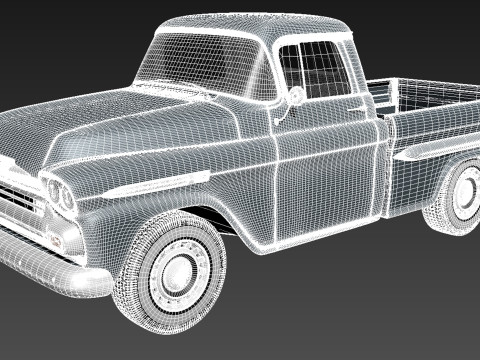 Chevrolet Apache Pickup 1958 3D 模型