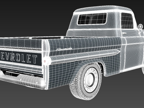 Chevrolet Apache Pickup 1958 3D 模型