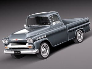 Chevrolet Apache Pickup 1958 3Dモデル