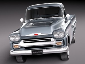 Chevrolet Apache Pickup 1958 3D Модель