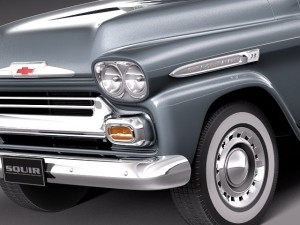 Chevrolet Apache Pickup 1958 3D Модель