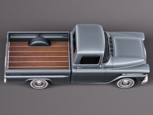 Chevrolet Apache Pickup 1958 3D Модель